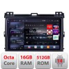 Navigatie Toyota Prado 2007- Edotec Kit-456 8 core QLED 2K 16+512 360 Android Waze USB Navigatie Internet Youtube Radio v1 CarStore Technology