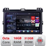 Navigatie Toyota Prado 2007- Edotec Kit-456 8 core QLED 2K 16+512 360 Android Waze USB Navigatie Internet Youtube Radio v1 CarStore Technology