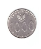 Moneda Indonezia 1000 rupiah 2010, stare buna, curata, Asia, Nichel