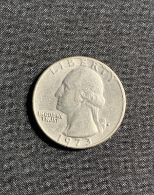 Moneda quarter dollar 1973 USA foto