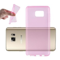 Husa Telefon Silicon Samsung Note 5 n920 clear pink ultra thin