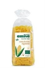 Paste Rigatoni din Orez si Porumb Fara Gluten Bio Amisa 500gr Cod: 5032722313392 foto