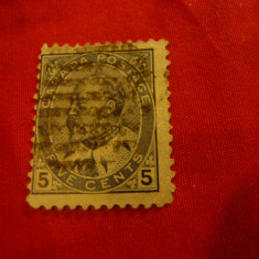 Timbru Canada 1903 Rege Eduard VII , 5C stampilat