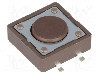 Microintrerupator, 12x12mm, OFF-(ON), SPST-NO, DIPTRONICS - DTSM-21N-V-B foto