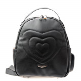 Rucsac Dama Ella Icon Heart Negru 24x27x11 cm ComfortTravel Luggage