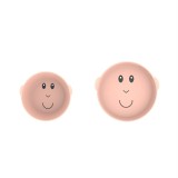 Matchstick Monkey Monkey Plate &amp; Bowl serviciu de masă pentru copii pentru copii Dusty Pink 1 buc