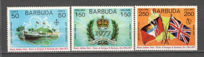 Barbuda.1977 Vizita Reginei Elisabeth II GB.137