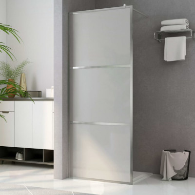 vidaXL Paravan de duș walk-in, 90 x 195 cm, sticlă ESG mată foto