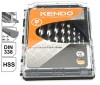 Set de burghie elicoidale pentru metal, HSS, 1-10 mm WeldLand Equipment