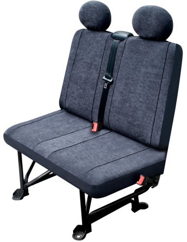 Husa Bancheta Auto Dubla Din Stofa Pentru Dube Carpassion L Gri