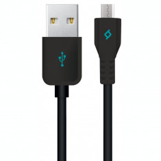 Cablu Date si Incarcare USB la MicroUSB TTEC, 1.2 m, Negru 2DK7510S