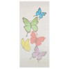Perdea usa insecte bambus vidaXL 90x200cm multicolor, plasa protectie tantari, muste, decorativa cu fluturi