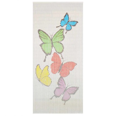 vidaXL Perdea de ușă pentru insecte, 90 x 200 cm, bambus foto