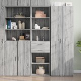 VidaXL Dulap &icirc;nalt, gri sonoma, 50x42,5x185 cm, lemn prelucrat