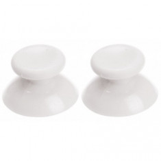 2 x capace analogice Thumbsticks pentru controlerul Xbox 360 Culoare Alb foto