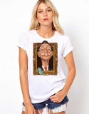 Tricou dama alb - Dali - Frame - L, THEICONIC