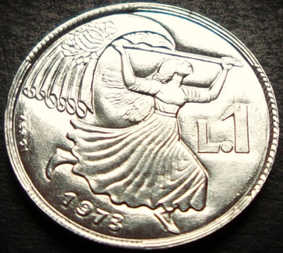 Moneda 1 LIRA - SAN MARINO, anul 1973 *cod 4280 = UNC foto