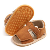 Sandalute maro pentru baietei - Toto (Marime Disponibila: 3-6 luni (Marimea 18