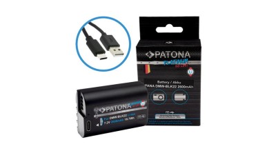 Baterie PATONA Platinum cu intrare USB-C pentru Panasonic DMW-BLK22 S5 G9 GH5 GH5S foto