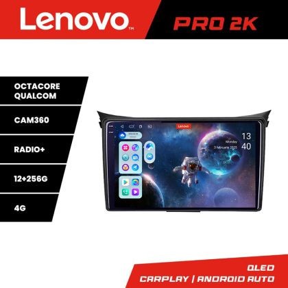 Navigatie Hyundai I30 2011-2016 8 core QLED 2K 12+256 360 Android Waze USB Navigatie Internet Youtube Radio Lenovo CarStore Technology