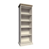Cumpara ieftin Biblioteca PAL pin nordic alb stejar salbatic maro Royal 68x39x187 cm