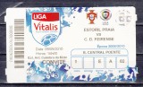 QW29 - Bilet de colectie - sport - fotbal - Liga Portugal - Estoril - FC Penafiel - 5 decembrie 2009