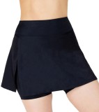 Fusta Fitness cu Pantaloni Scurti Integrati Luan, XS, Neagra - Microfibra Elastica, Ideal Kangoo Jumps, Tenis, Antrenament - Direct de la Producator