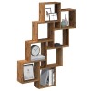VidaXL Raft de perete cub, lemn vechi, 90x15x119,5 cm, lemn prelucrat 856596