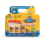 Tempera Super Lavabila, 5 Culori X 25ml/set + Pensula Gratis, Carioca Tempera