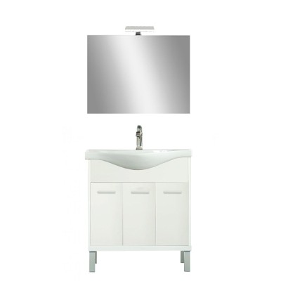 Mobilier complet de baie Nerva Prime 75 alb foto