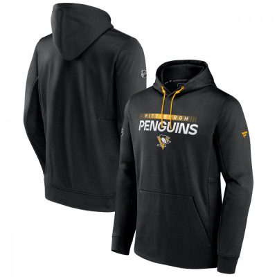 Pittsburgh Penguins hanorac de bărbați cu glugă RINK Performance Black-Yellow Gold - XL foto