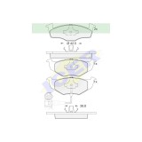 Set placute frana Icer 181590, parte montare : Punte Fata
