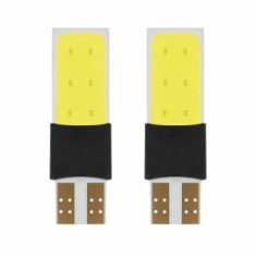Set 2 Becuri Led W5W T10 Portocaliu Smd Silicon