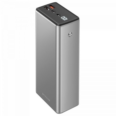 Baterie Externa Proove MetalSkin, 30000mAh, 65W, QC + PD, 1 x USB-C - 2 x USB-A, Gri foto