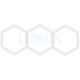 Lumină LED Hexagonală Profesională Aluminiu&ndash; 3 Module 120x315CM &ndash; Service Auto,