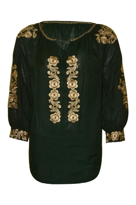 Bluza tip camasa dama RV, marime 2XL, verde/auriu
