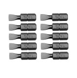 Cumpara ieftin Set 10 biti profesionali Yato 1 4 , 25mm, cap H6MM, HRC 58-62, realizat din otel forjat, cu acoperire anticoroziva