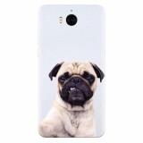 Husa silicon pentru Huawei Y6 2017, Simple Pug Selfie