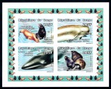 RP CONGO 1999 FAUNA MARINA BALENE NEDANTELAT, Nestampilat