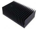 Radiator extrudat cu aripioare negre 150x233x74 mm
