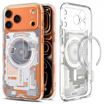 Husa MagSafe pentru Apple iPhone 17 Pro Max, Spigen, Ultra Hybrid Zero One, Alba foto