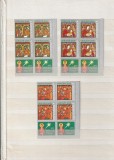 ROMANIA 2006 LP 1747 a CRACIUN SERIE CU TABS IN BLOCURI DE 4 TIMBRE MNH