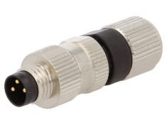 Conector M8 Tată 3 PIN Drept pe Cablu IP68