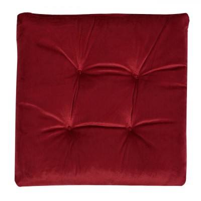 Perna Scaun Velvet, Bordo, 40x40cm, Cu șireturi foto