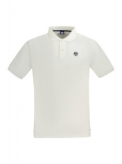Tricou polo barbati, cu mini logo brodat, Regular fit, Alb, S foto