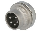 Conector M16 soclu tată 5 pini 300V 5A IP40