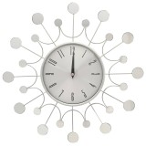 Cumpara ieftin Ceas de perete, argintiu, 40 cm, metal