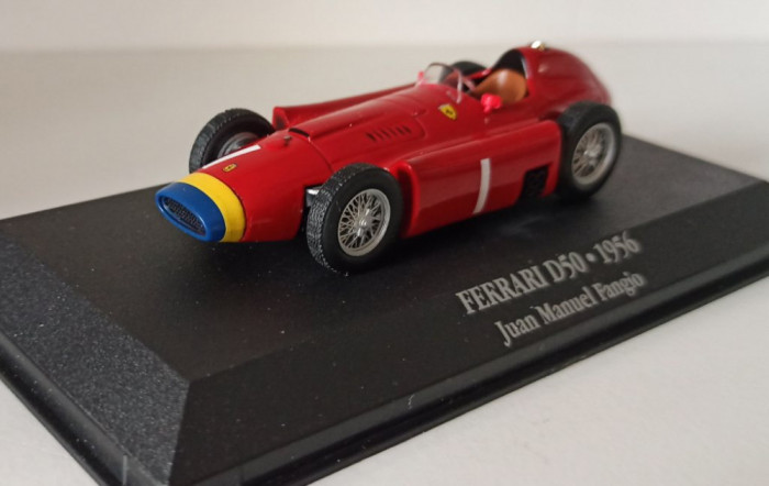 Macheta Ferrari D50 Fangio campion Formula 1 1956 - Atlas 1/43 F1