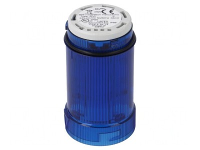 Semnalizator LED Albastru 24V IP66 foto