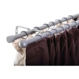 Galerie dubla Mira 32760, extensibila, metal, 19/16 mm, 160 - 300 cm, argintiu satinat